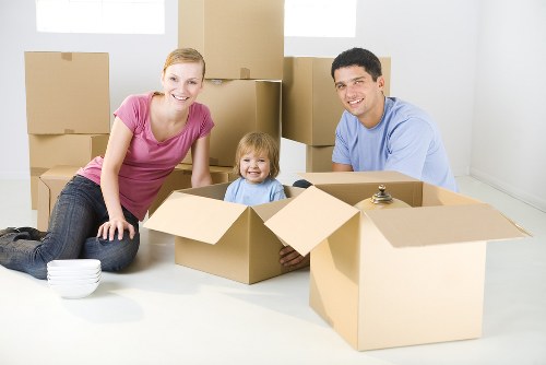 Van loaded with furniture for a Hammersmith property move