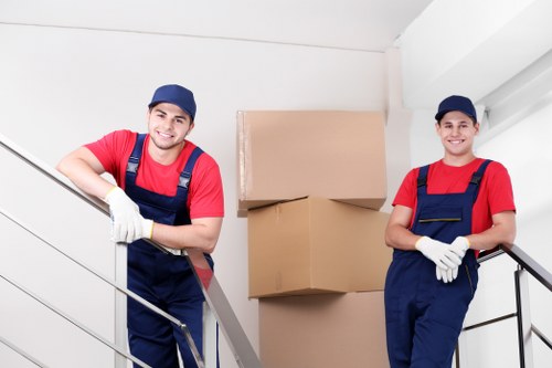 Careful loading of furniture and boxes by a local Hammersmith moving service