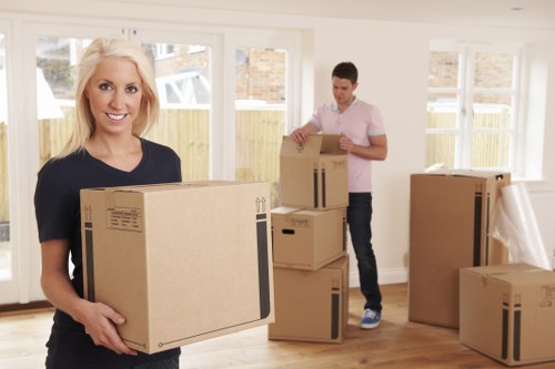 Removal van and movers handling a same-day house move in Hammersmith