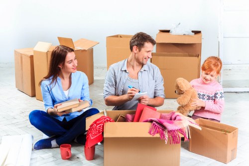 Careful packing process for home moves in Hammersmith