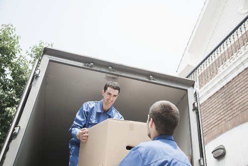 Packing and loading belongings into a removal truck in Hammersmith
