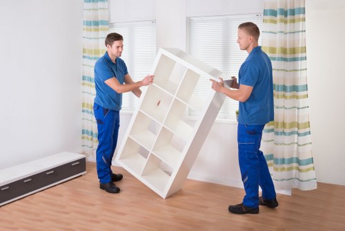 Carefully wrapped household items for house removals in Hammersmith