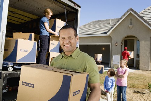 Packing and preparing belongings before a removal van move in Hammersmith
