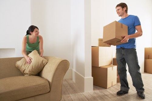 Moving van loaded with furniture for a Hammersmith relocation