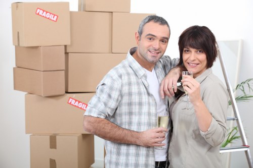 Protective packing materials and removal cartons for a local move